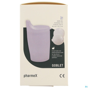 Pharmex gobelet nylon set  + 2 couvercles