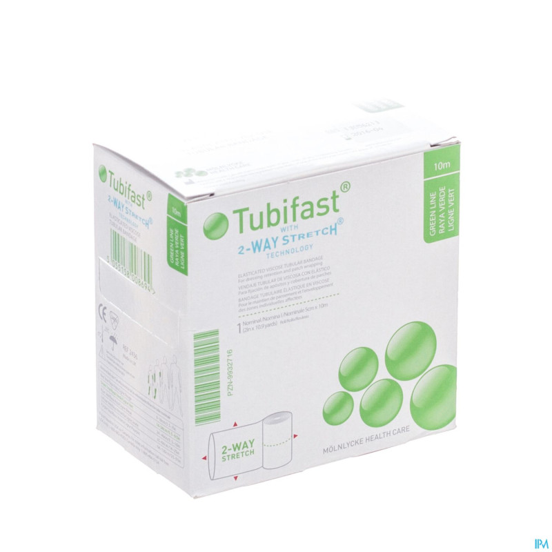 Tubifast vert    5,00cmx10m 1 2436