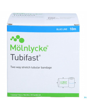 Tubifast bleu    7,50cmx10m 1 2438