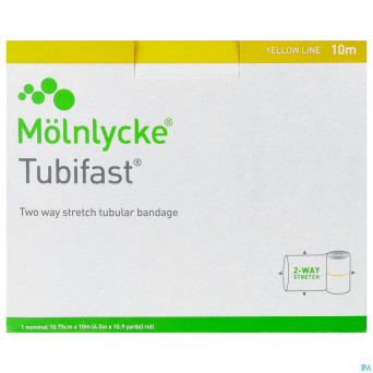 Tubifast jaune  10,75cmx10m 1 2440