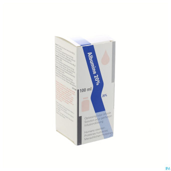 Albumine 20 % hum brk-crb fl 100ml
