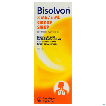 Bisolvon sir 1 x 250 ml  8mg/5ml