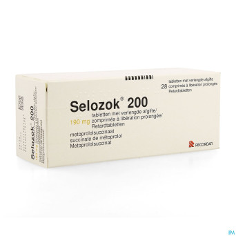 Selozok 200 comp liberation prolongee 28 x 190 mg