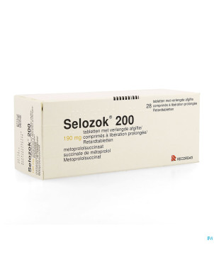 Selozok 200 comp liberation prolongee 28 x 190 mg
