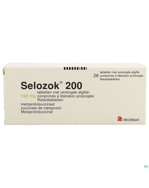 Selozok 200 comp liberation prolongee 28 x 190 mg