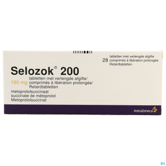 Selozok 200 comp liberation prolongee 28 x 190 mg