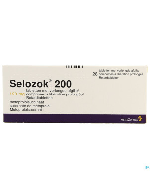 Selozok 200 comp liberation prolongee 28 x 190 mg