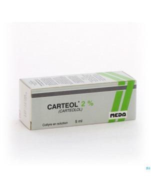 Meda pharma carteol gutt opht 5ml 2%