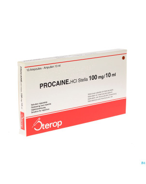 Procaine hcl sterop 1% amp  10 x 100mg/10ml