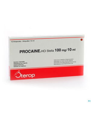 Procaine hcl sterop 1% amp  10 x 100mg/10ml