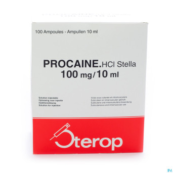 Procaine hcl sterop 1% amp  10 x 100mg/10ml