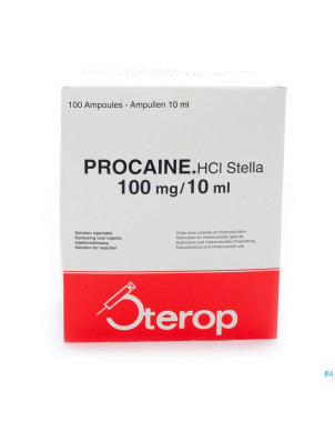 Procaine hcl sterop 1% amp  10 x 100mg/10ml