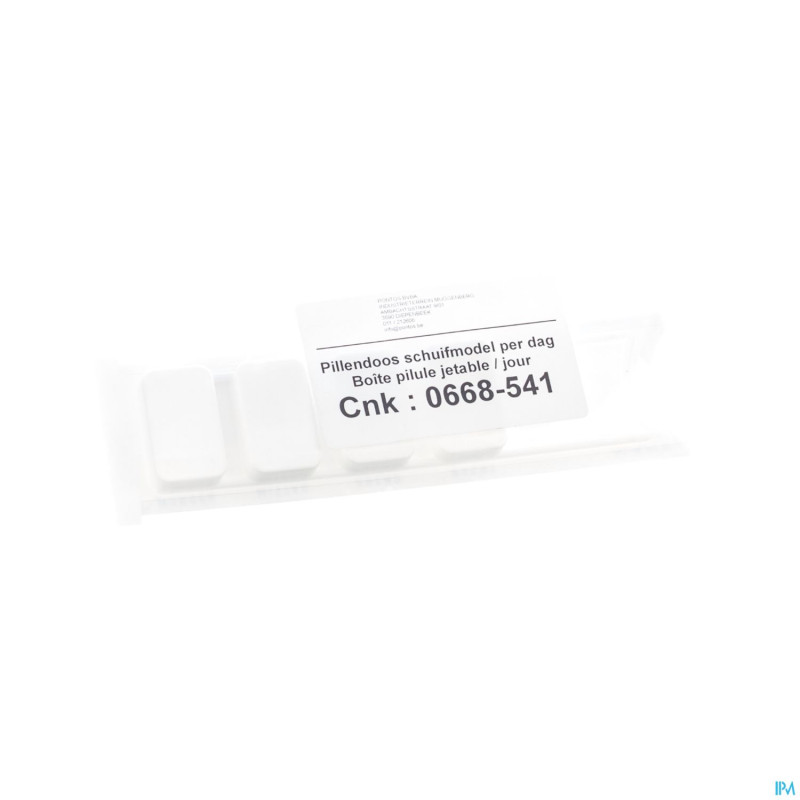 Boite pilules jour jetable    pontos
