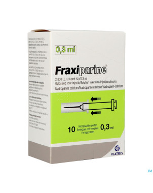 Fraxiparine ser 10 x 0,3 ml 2850 ui axa