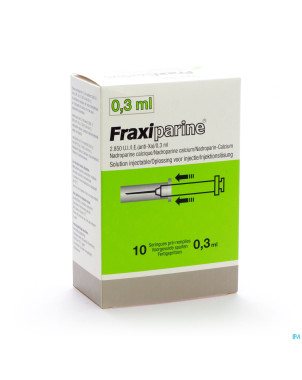 Fraxiparine ser 10 x 0,3 ml 2850 ui axa