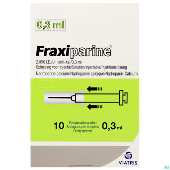 Fraxiparine ser 10 x 0,3 ml 2850 ui axa