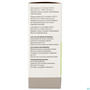 Fraxiparine ser 10 x 0,3 ml 2850 ui axa