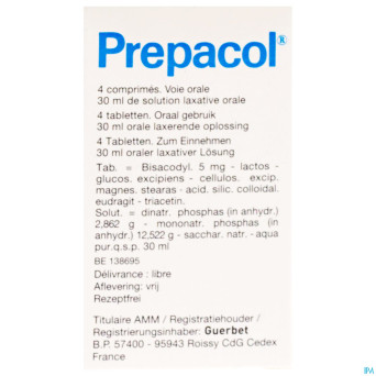 Prepacol comp. 4 + sol. or. 30 ml