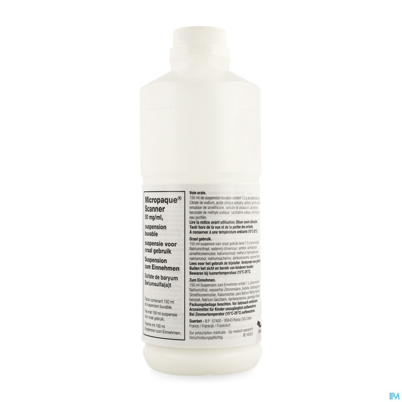 Micropaque scanner sulf barium150ml