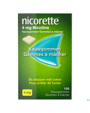 Nicorette gomme mach 105x4mg