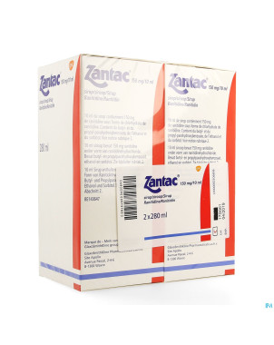 Zantac 150 sir 2x280ml  150mg/10ml