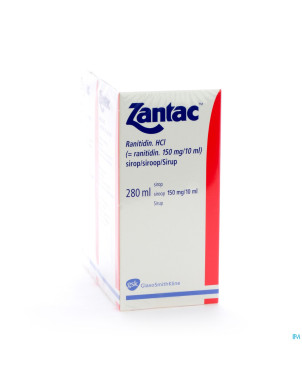 Zantac 150 sir 2x280ml  150mg/10ml