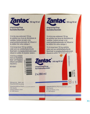 Zantac 150 sir 2x280ml  150mg/10ml
