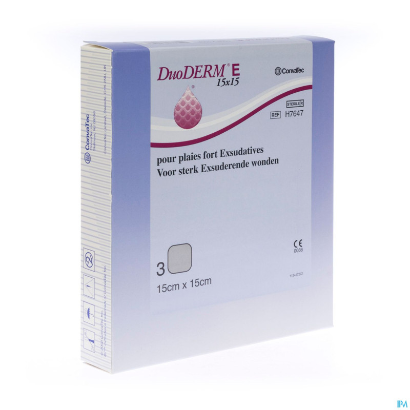 Duoderm e hydroact 3 15x15cm h 7647