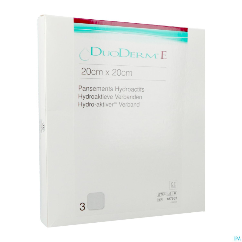 Duoderm e hydroact 3 20x20cm h 7663