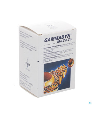 Gammadyn amp 30 x 2 ml mn-cu-co unda