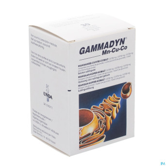 Gammadyn amp 30 x 2 ml mn-cu-co unda