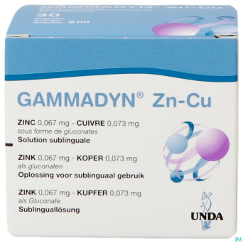 Gammadyn amp 30 x 2 ml zn-cu    unda