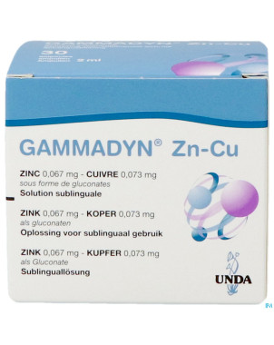 Gammadyn amp 30 x 2 ml zn-cu    unda