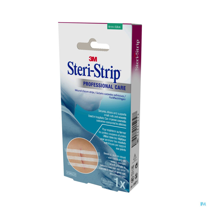 Steri-strip 3m ster   6,0mmx 38mm bte 1x 6 1542p-1