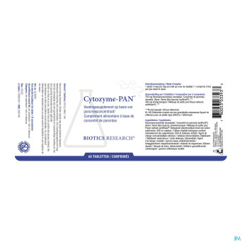 Cytozyme pan biotics    comp  60