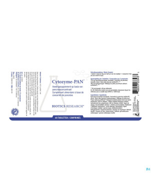 Cytozyme pan biotics    comp  60