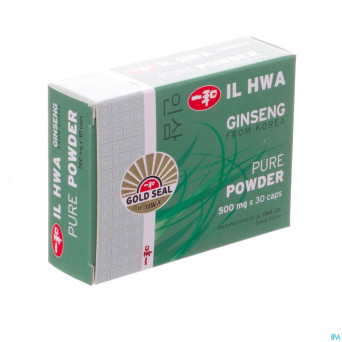 Ginseng il hwa poudre pur    gel  30 x 500mg