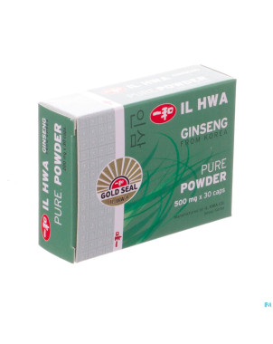 Ginseng il hwa poudre pur    gel  30 x 500mg