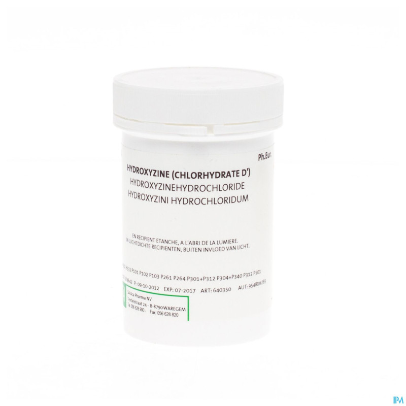 Hydroxyzine hcl ph.eur    10g aca