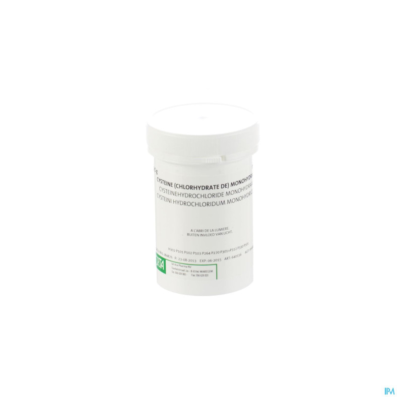 L cysteine hcl monohydr.    25g certa