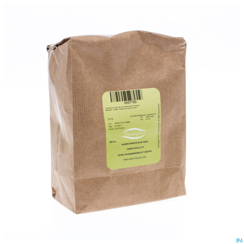 Cassis feuille    250g pharmafl