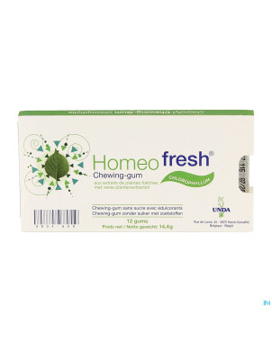 Homeofresh chew-gum bioactivum chloroph. ss  1x12
