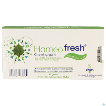 Homeofresh chew-gum bioactivum chloroph. ss  1x12