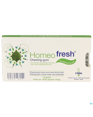 Homeofresh chew-gum bioactivum chloroph. ss  1x12
