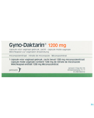 Gyno-daktarin ovule 1 x 1200 mg