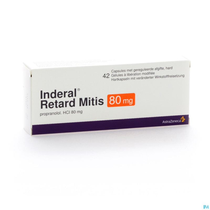 Inderal retard mitis caps 42x80mg
