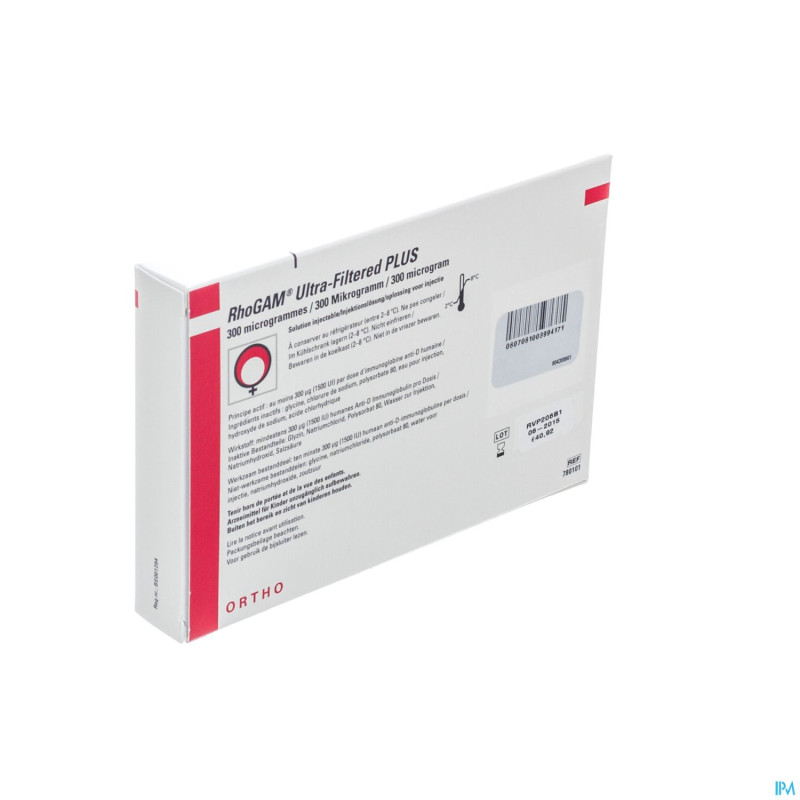 Rhogam ortho vial inj 1 x 300 mcg