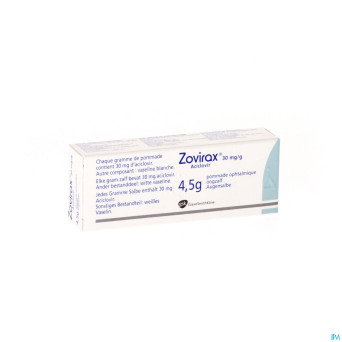 Zovirax ung opht 1 x 4,5 g  3%