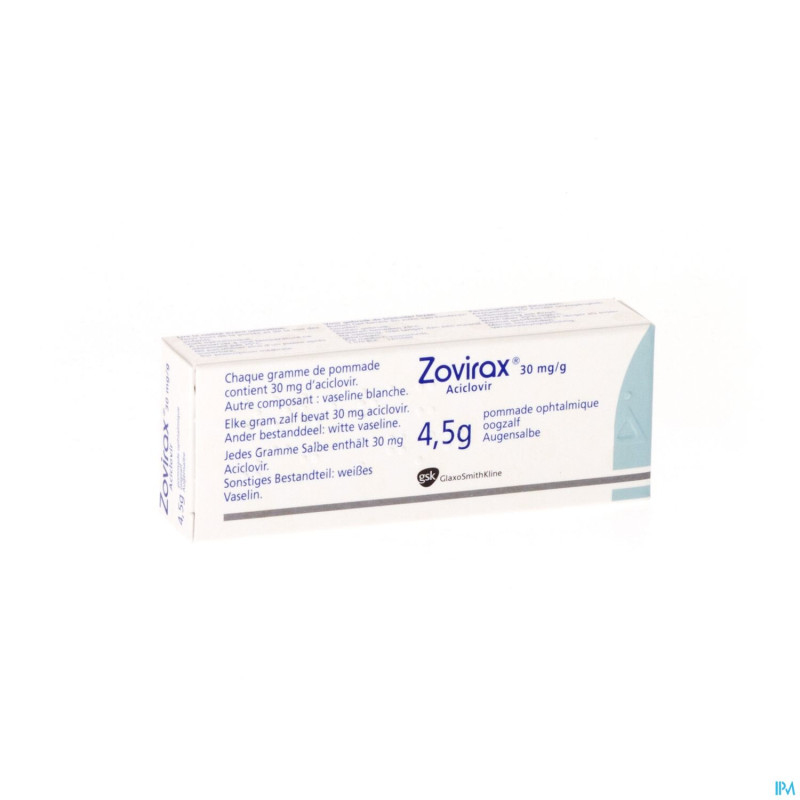 Zovirax ung opht 1 x 4,5 g  3%