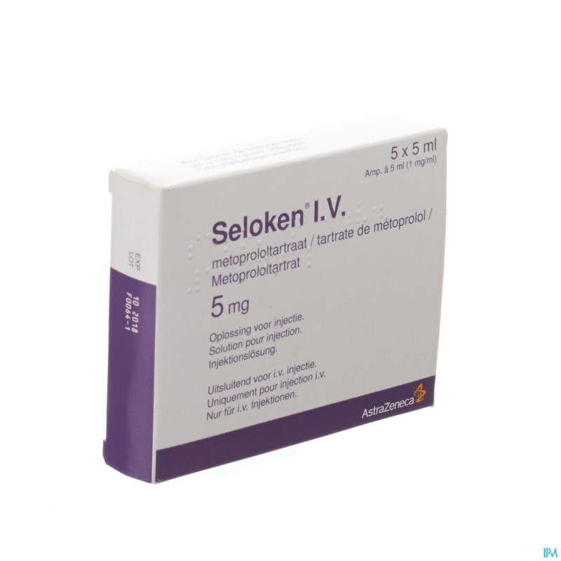 Seloken amp iv 5 x 5 mg/5 ml